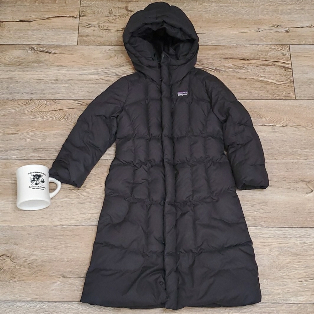 Patagonia Goose Down Long Coat | Girls Small 5-6